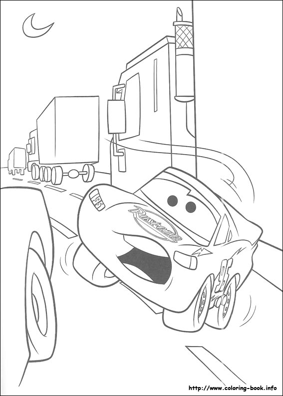 Plansa de colorat cu Cars pixar 21 124
